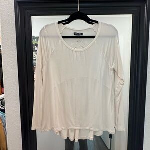 Women's Cream Long Sleeve Top